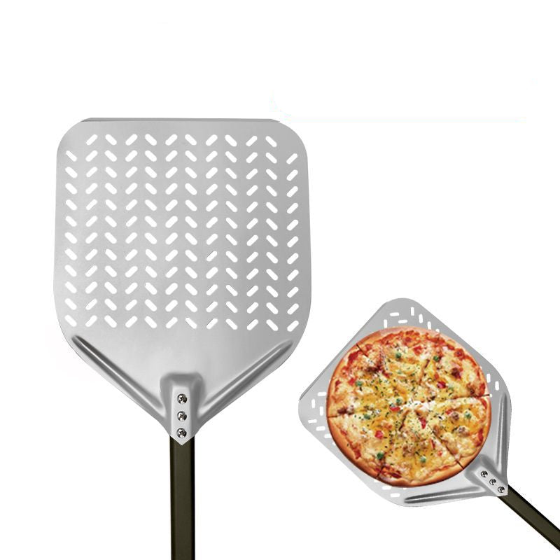 perforated aluminum pizza peel with long ergonomic reinforced handle Kalsten