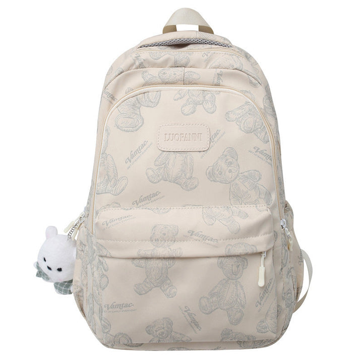 Backpack Made of Durable Nylon with Cute Bear Pattern Kalsten