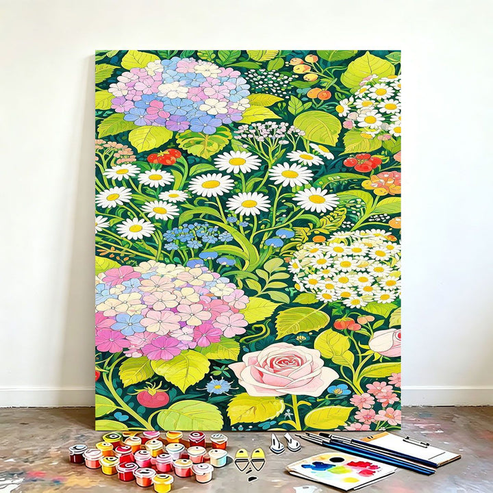 DIY Floral Canvas Painting Kit Kalsten