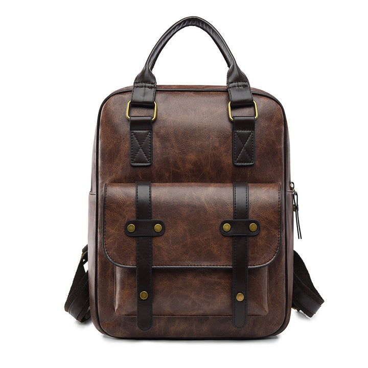 Vintage Leather Multi-Functional Backpack Kalsten