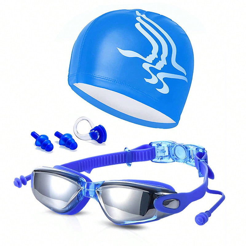 Swimming set with comfortable swimming goggles and trendy swimming cap Kalsten