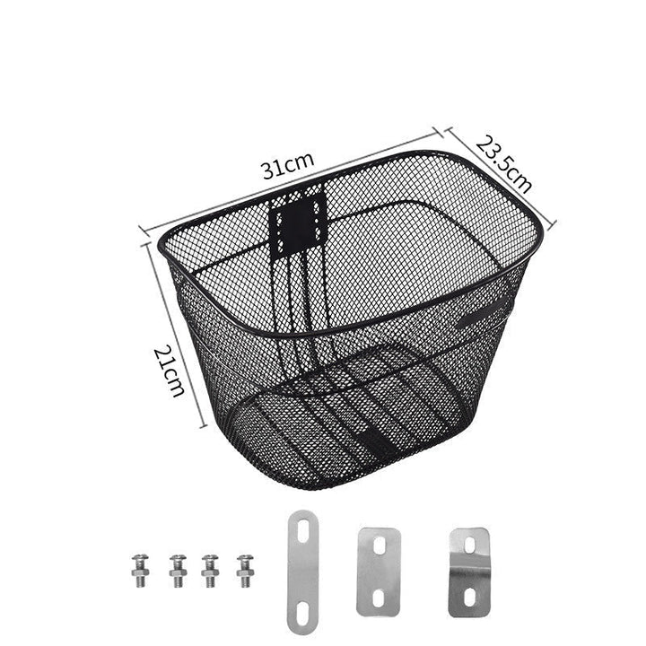 front-mount mesh bicycle basket with universal bracket Kalsten
