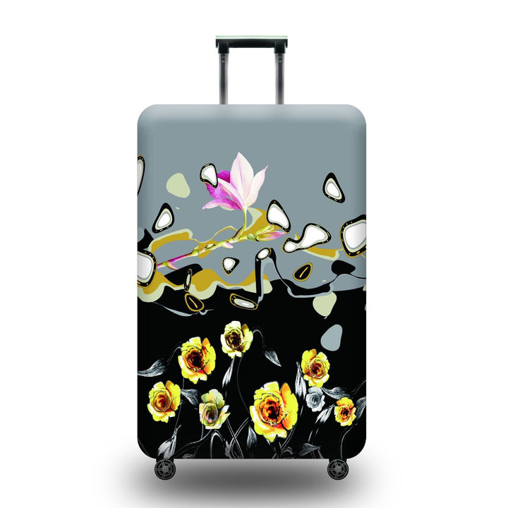 Unisex hard shell trolley with eye-catching marble print, telescopic handle and impact-resistant construction Kalsten