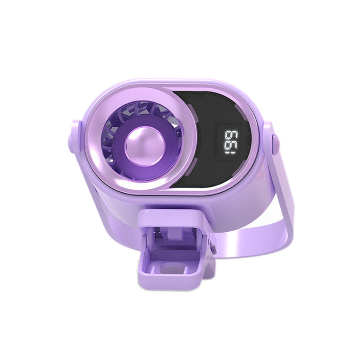 Women's portable mini air fan with LCD temperature display Kalsten