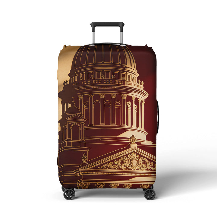 Women's Travel Trolley Kalsten  with elegant baroque pattern