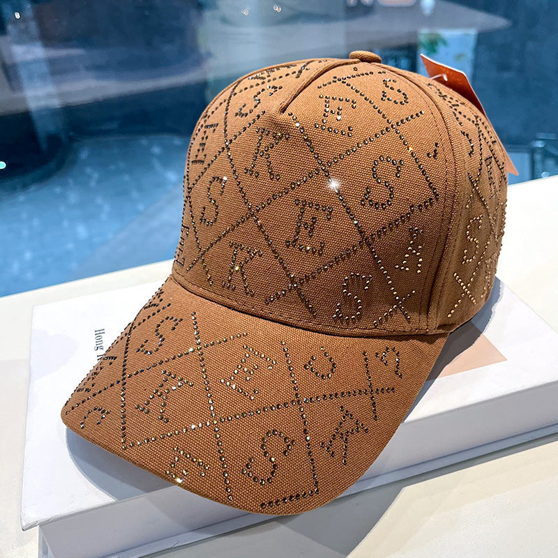 Women's Rhinestone-Embellished Adjustable Baseball Cap Kalsten