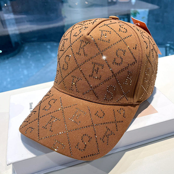 Women's Rhinestone-Embellished Adjustable Baseball Cap Kalsten