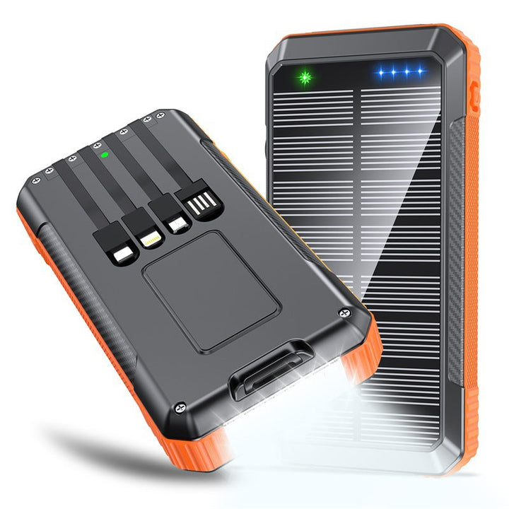 Power bank with solar charging function and integrated LED lamp Kalsten