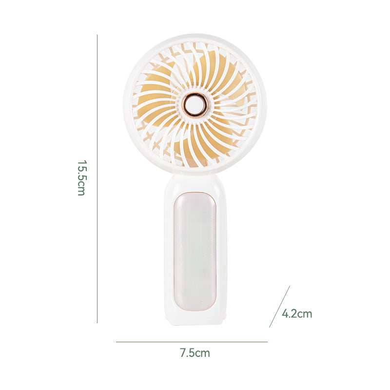 Ladies portable hand fan with ergonomic grip and rechargeable battery Kalsten
