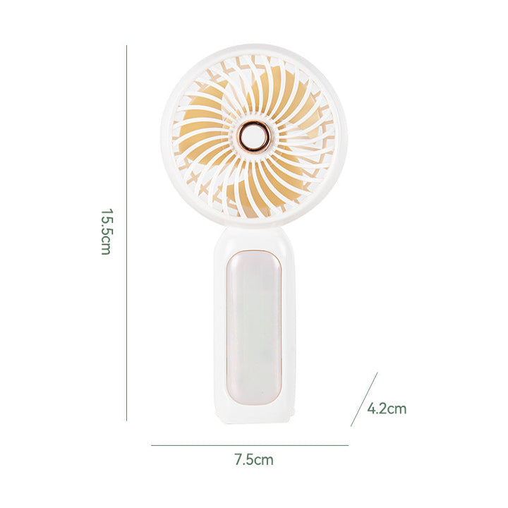 Ladies portable hand fan with ergonomic grip and rechargeable battery Kalsten