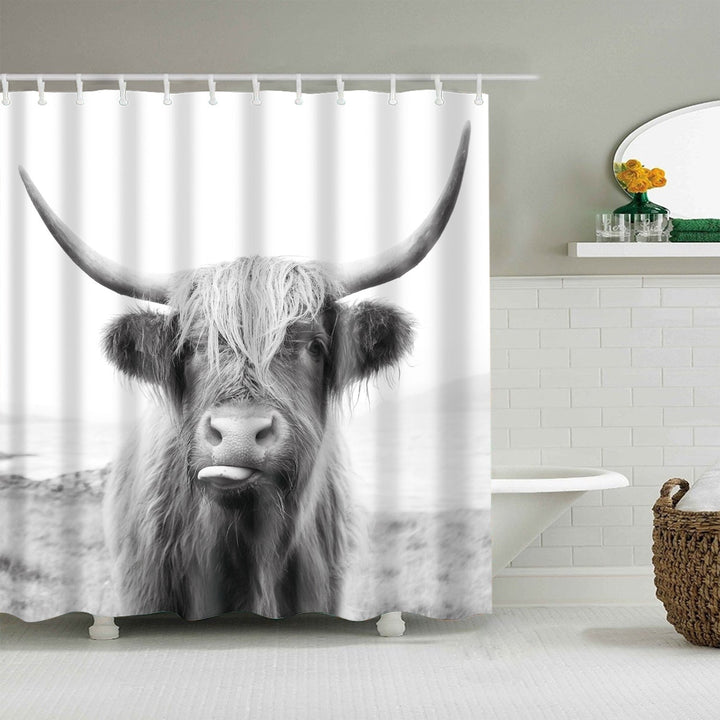 Floral Patterned Bathroom Shower Curtain Kalsten