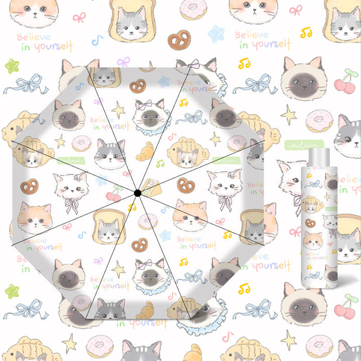 Women's umbrella with cute cat pattern Kalsten