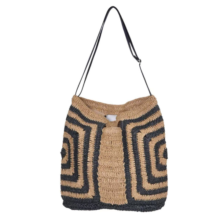 Practical Shopper Bag Made of Natural Material with Graphic Design Kalsten