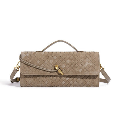 Woven Leather Clutch Acalora