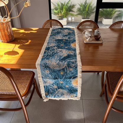 Decorative Van Gogh Inspired Table Runner