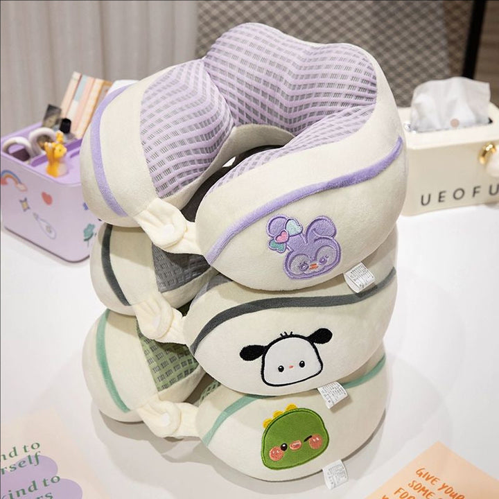 ergonomic plush neck pillow with animal motif Kalsten