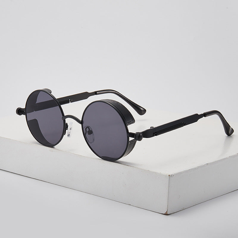 Women's retro-inspired round sunglasses with special lenses Kalsten