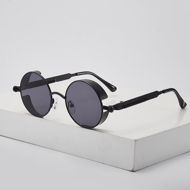 Women's retro-inspired round sunglasses with special lenses Kalsten