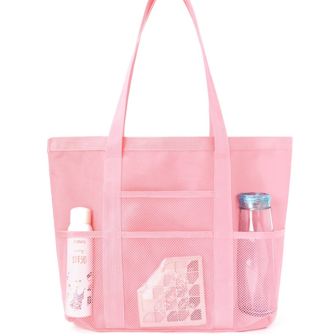 Multifunctional shopping bag with practical outer pockets Kalsten