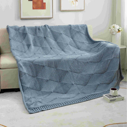 Home Decorative Knitted Throw Blanket