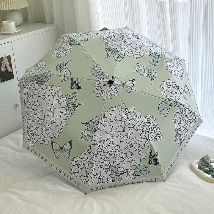 Women's Folding Umbrella with Innovative Floral Design Kalsten