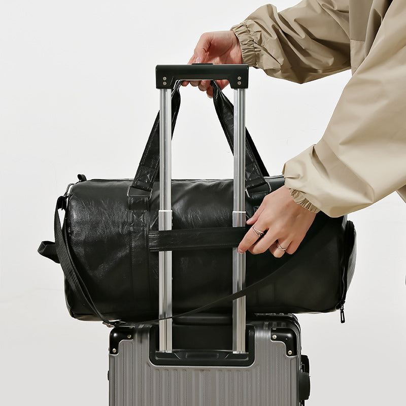 Premium Faux Leather Overnight Duffle Bag Kalsten