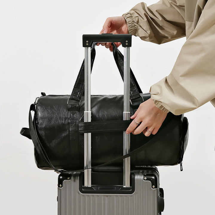 Premium Faux Leather Overnight Duffle Bag Kalsten