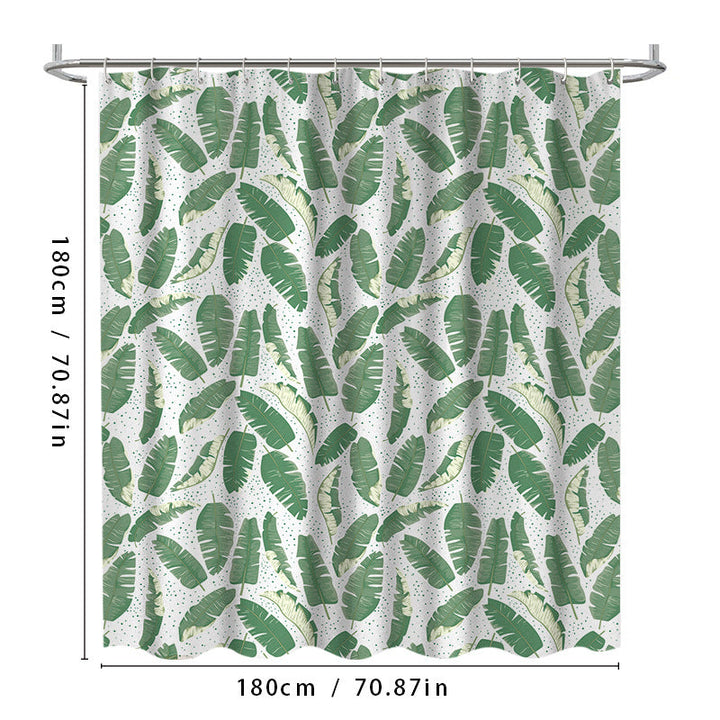 Leaf Print Shower Curtain Kalsten