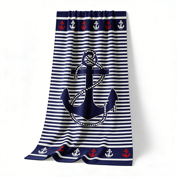 Beach towel with maritime anchor design Kalsten