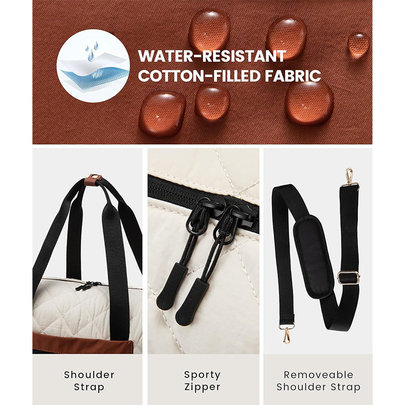 Practical Travel Bag with Removable Cosmetic Pouch Kalsten