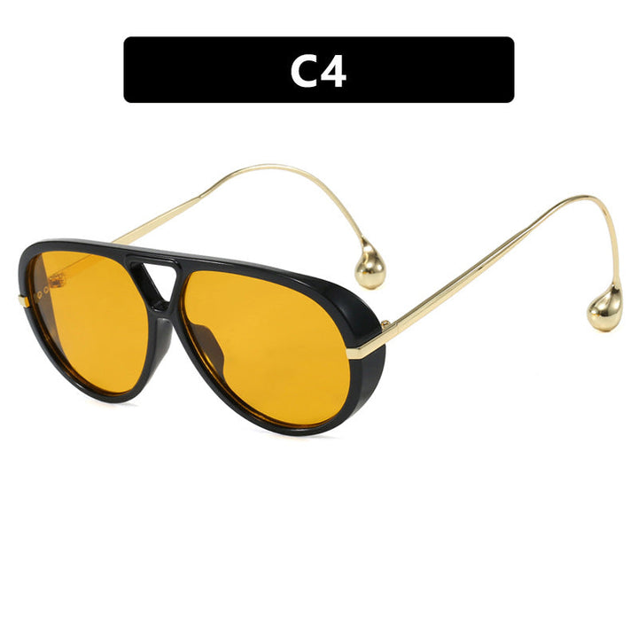 Women's stylish pilot sunglasses with luxurious metal frame Kalsten