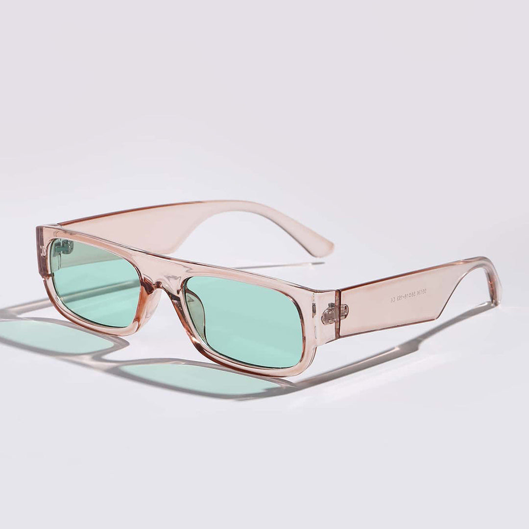 Women's stylish vintage sunglasses with transparent frame and lightly tinted lenses Kalsten
