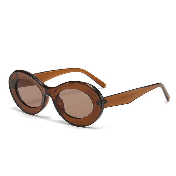 Women’s fashionable oval-shaped sunglasses with innovative design Kalsten