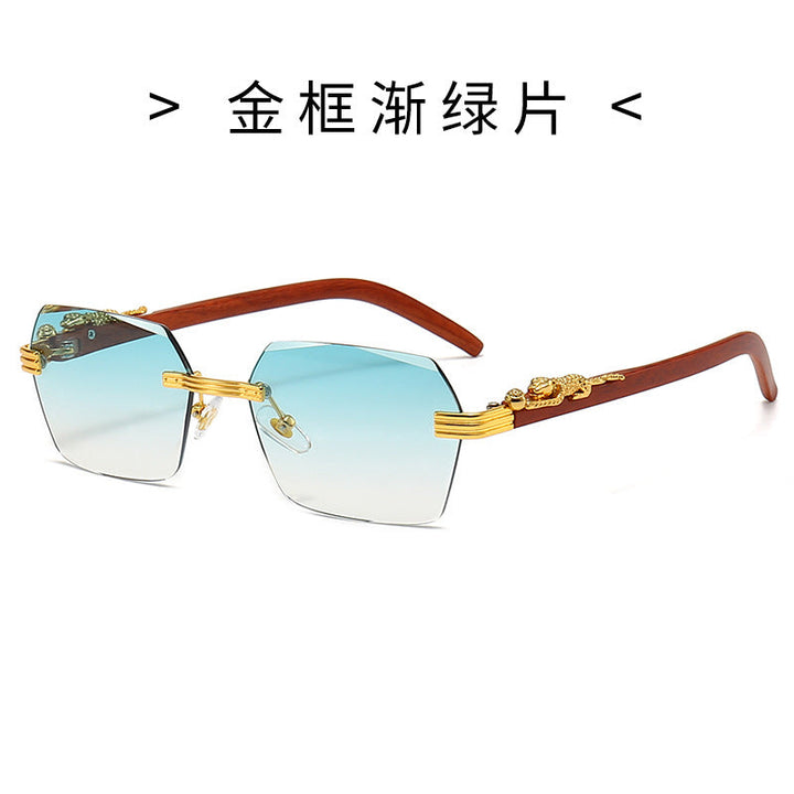 Ladies Designer Sunglasses with Artistic Wooden Frame and Elegant Glass Elements Kalsten