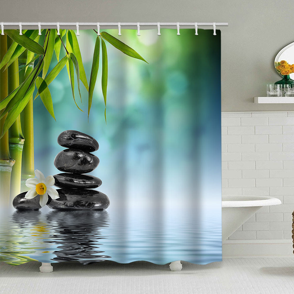 Tranquil Zen Nature Shower Curtain Kalsten