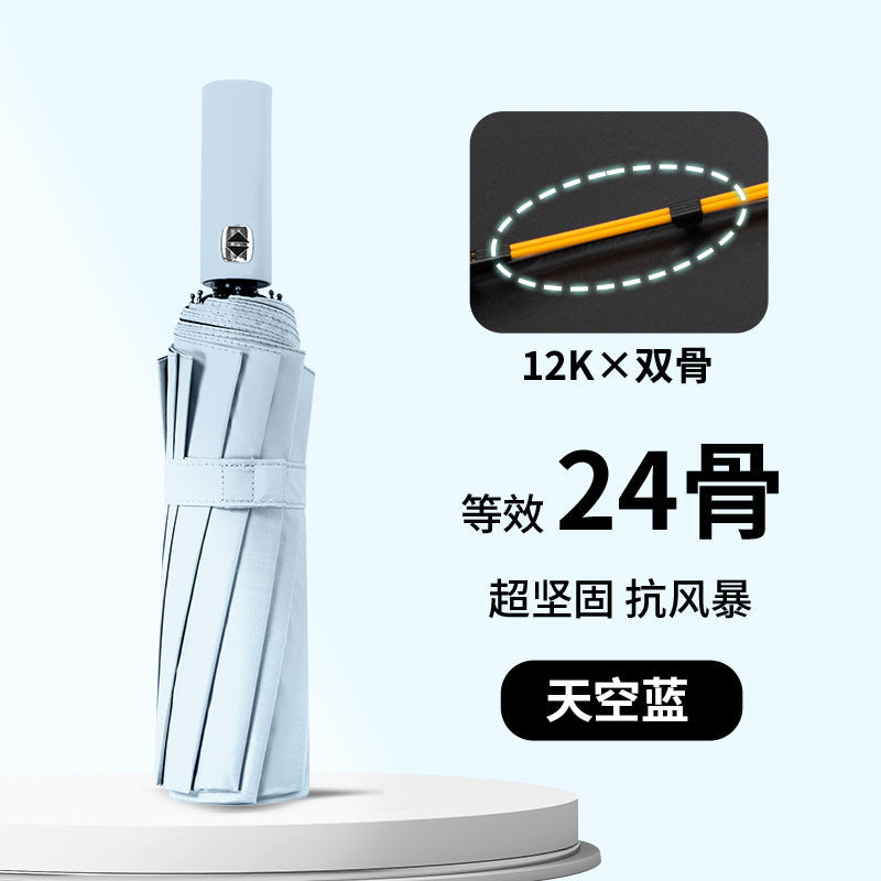 Ladies wind and rain protection umbrella with advanced double structure design Kalsten