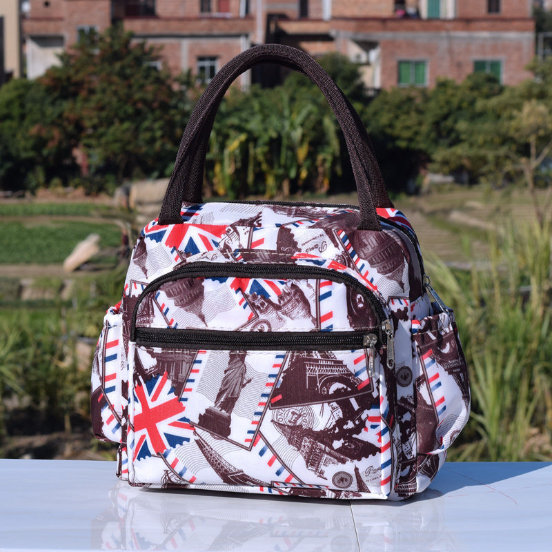 Cat Pattern Insulated Lunch Tote Kalsten