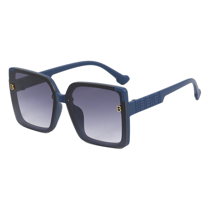 Women's fashionable square sunglasses with textured temple design Kalsten