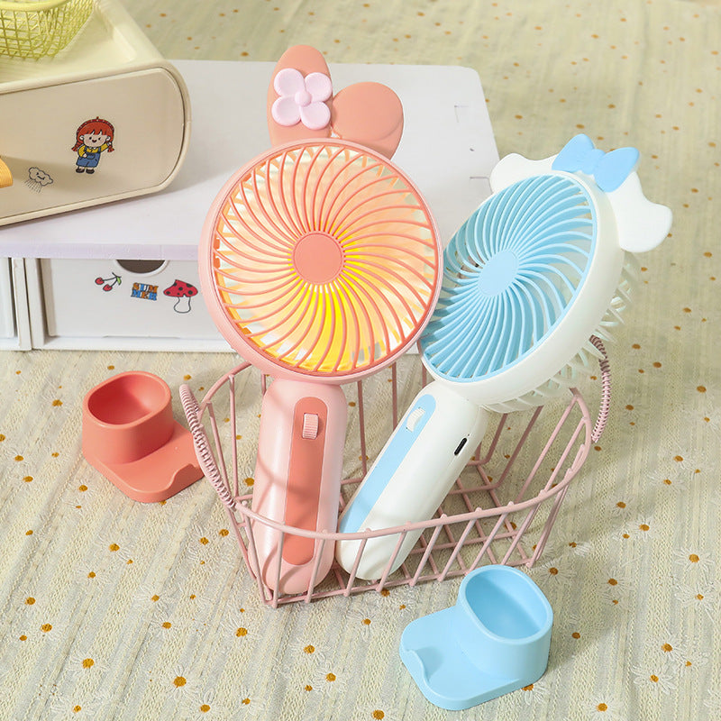 Ladies Portable Hand Fan with USB Connection and LED Lighting Kalsten