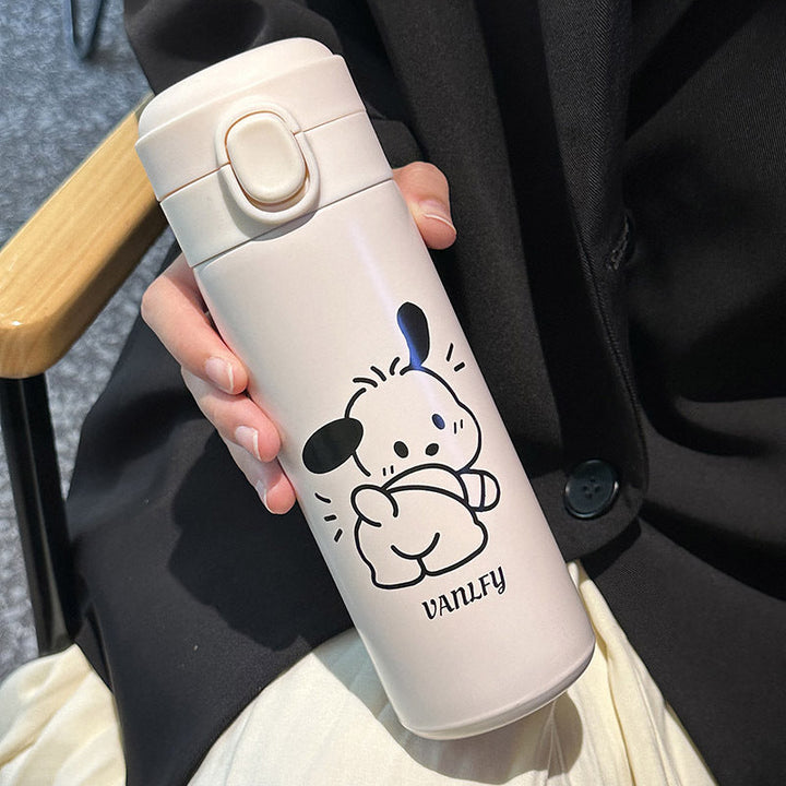 Ladies thermos bottle with secure flip top and cute animal design Kalsten