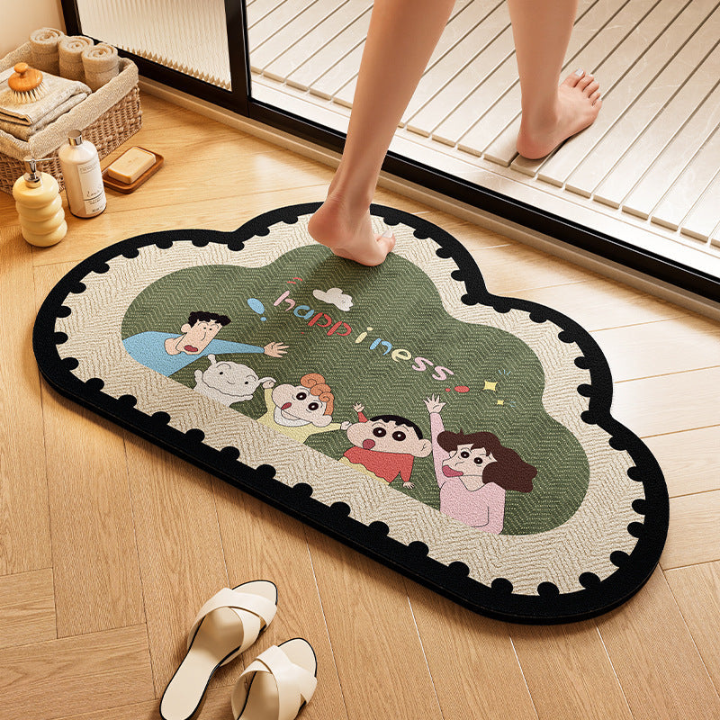 Playful Dog-Themed Bath Rug Kalsten