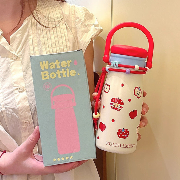 Women’s creative drinking bottle with funny design and practical cord Kalsten