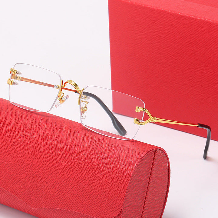 Women's fashionable correction glasses with elegant metal frame and comfortable nose pads Kalsten
