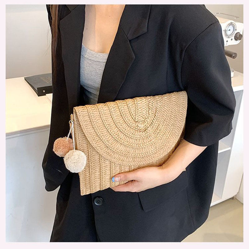 Stylish and Handmade Clutch Bag Made of Natural Material Kalsten