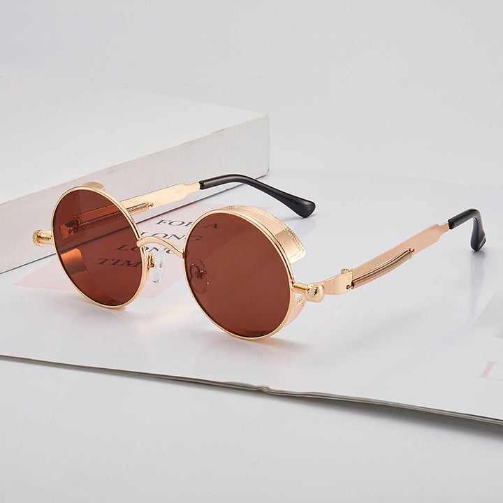 Women's retro-inspired round sunglasses with special lenses Kalsten
