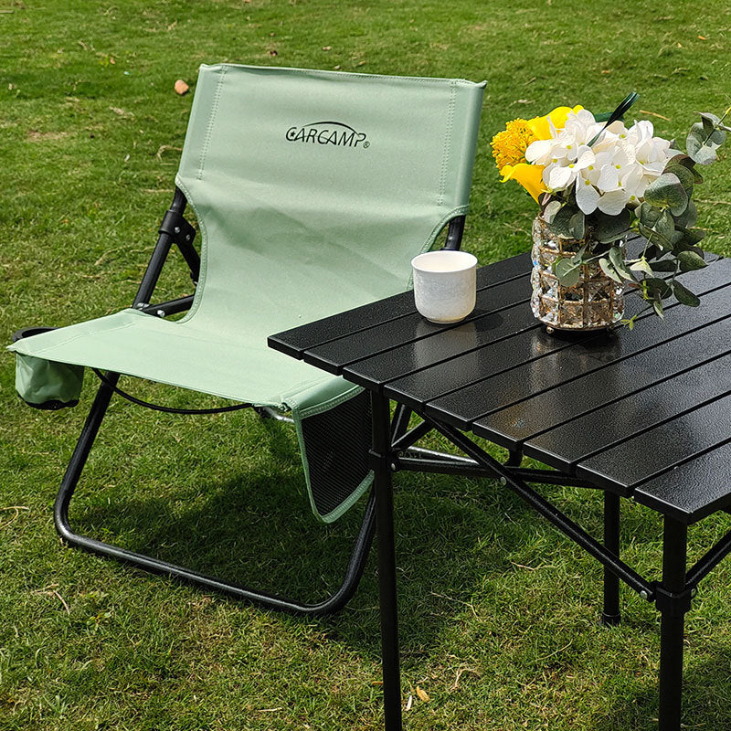 Women Comfortable Folding Chair with Cup Holder Kalsten