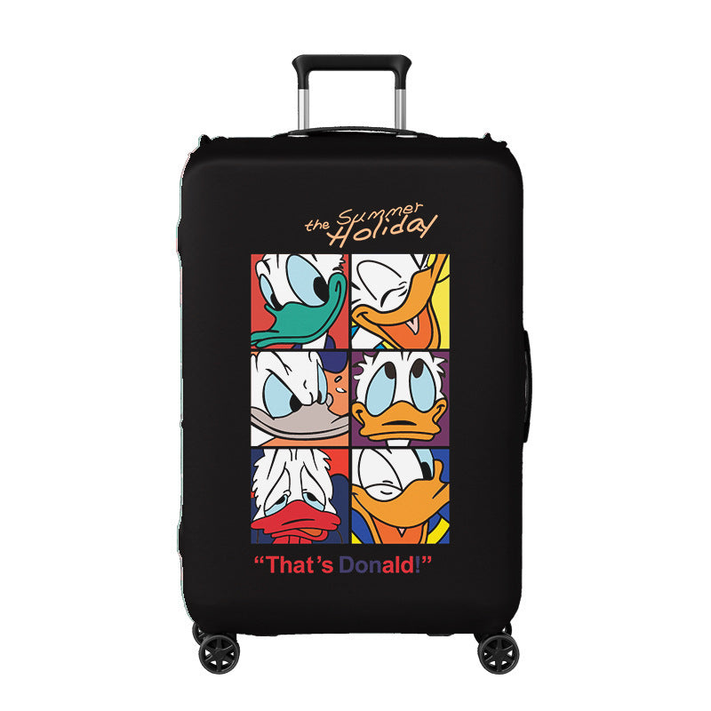 Women's hard shell suitcase with exciting travel motif Kalsten
