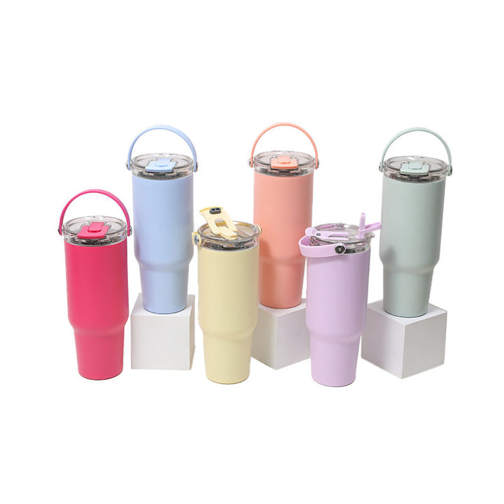 Women's insulated drinking cup with robust silicone grip and leak-proof lid Kalsten