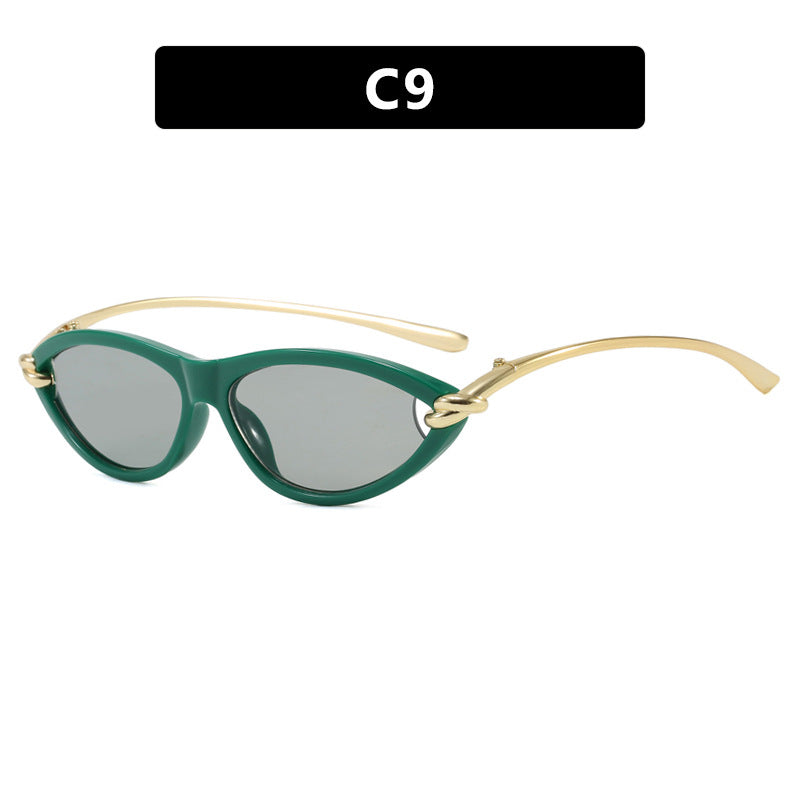 Women's Cat-Eye Sunglasses with Elegant Metal Frame and Protective UV Filter Kalsten