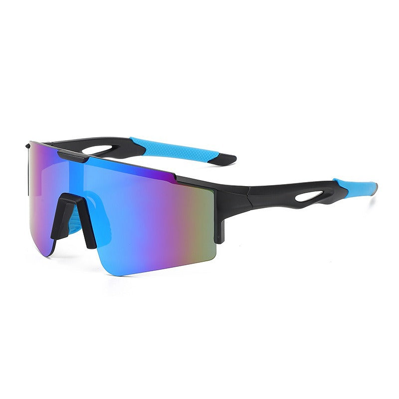 Unisex nan sporty polarizing bike sunglasses with a one-piece visor and non-slip temples Kalsten